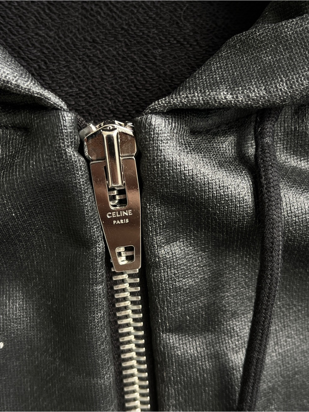 Rare Celine SS22 Men’s coated zippered hoodie